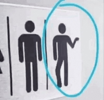 Two Silhouettes Of Men Standing Together GIF