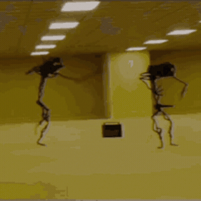 Two Skeletons Dancing Together GIF