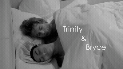 Two Sleeping People Blanket Black White Trinity Bryce GIF