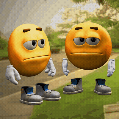 Two Smiley Faces Next To Each Other GIF