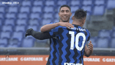 Two Soccer Players Are Hugging And One Has The Number 10 On His Shirt GIF
