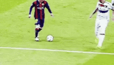 Two Soccer Players Are Playing On A Field And One Of Them Is Wearing A Jersey That Says O'neill GIF
