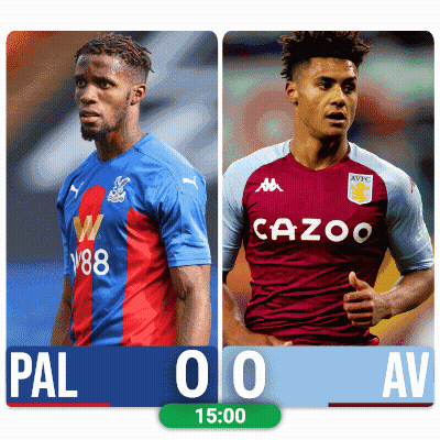 Two Soccer Players Are Standing Next To Each Other With The Score Of 0 To 0 GIF