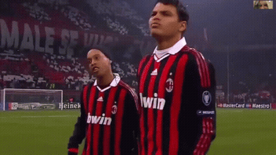Two Soccer Players Bwin Shirts GIF