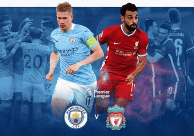 Two Soccer Players From Manchester City And Liverpool Are Playing In The Premier League GIF