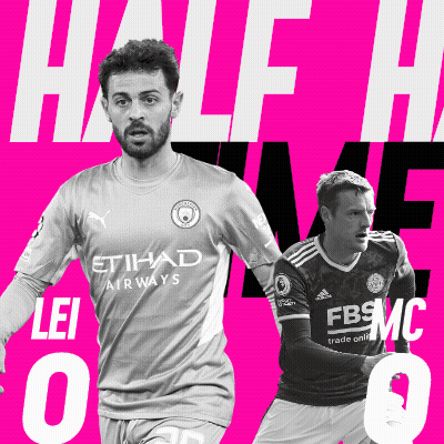 Two Soccer Players Half Time GIF