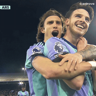 Two Soccer Players Hugging Canirove GIF