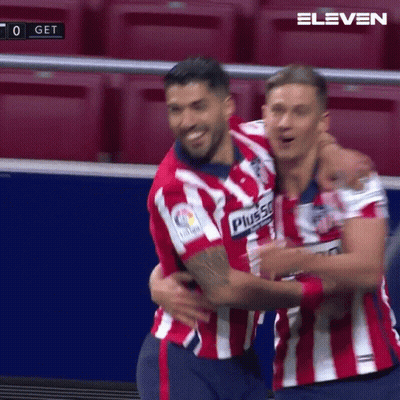 Two Soccer Players Hugging Plus500 Shirt GIF