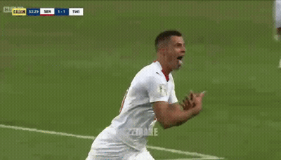Two Soccer Players In Emirates Fly Better Jerseys Talking To Referee GIF