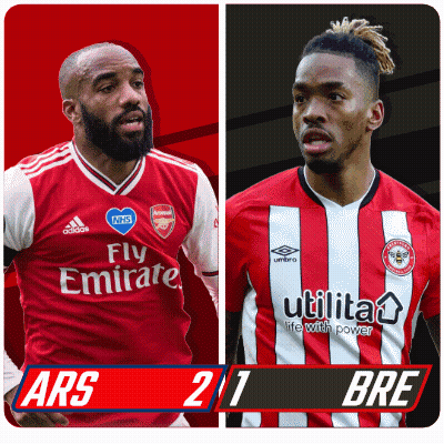 Two Soccer Players In Fly Emirates Jersey GIF