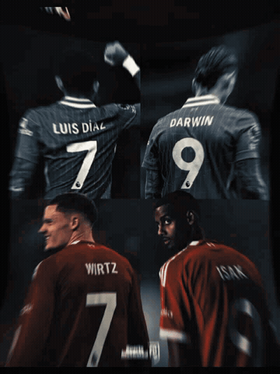 Two Soccer Players In Jerseys Number 7 And 9 GIF