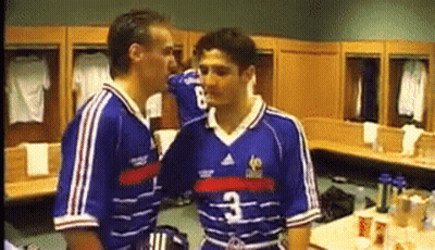 Two Soccer Players In Locker Room Number 3 GIF
