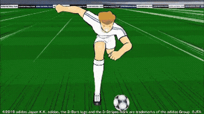 Two Soccer Players In Stadium With FIFA Sign GIF