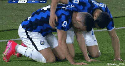 Two Soccer Players Kneeling One Number 30 GIF