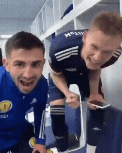 Two Soccer Players Locker Room MCL Shirt GIF