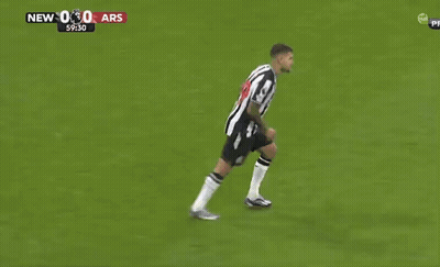 Two Soccer Players On A Field With A Score Of 0-0 GIF