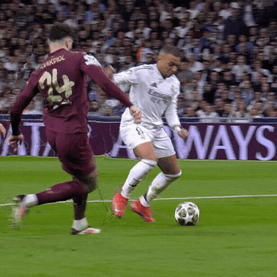 Two Soccer Players On A Field With A Sign That Says Always GIF