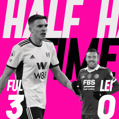 Two Soccer Players On A Pink Background With The Words Half Time 30 On The Bottom GIF
