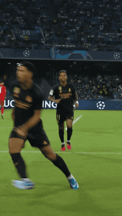 Two Soccer Players On Field GIF