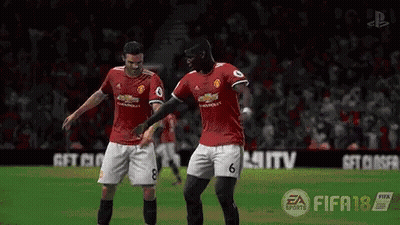 Two Soccer Players On Field GIF