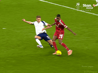 Two Soccer Players On Field With Number 26 GIF
