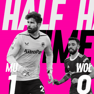 Two Soccer Players On Pink Half Time GIF