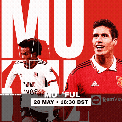 Two Soccer Players On Red Background Mu Ful GIF
