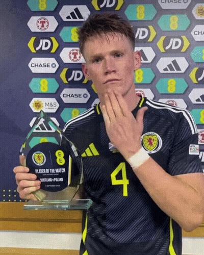 Two Soccer Players, One In MCL Shirt GIF