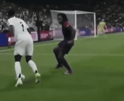 Two Soccer Players, One Number 1 GIF