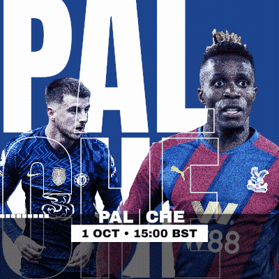 Two Soccer Players Pal Che On Blue Background GIF