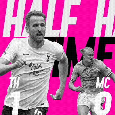 Two Soccer Players Running On Pink Half Time GIF