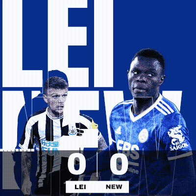 Two Soccer Players Standing With Score 0-0 New GIF