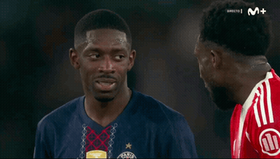 Two Soccer Players Talking On Soccer Field GIF