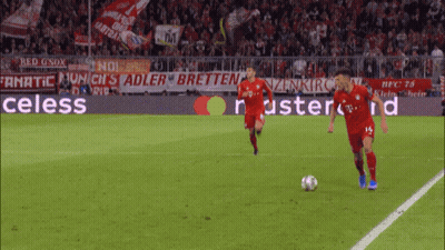Two Soccer Players With Celess Banner GIF