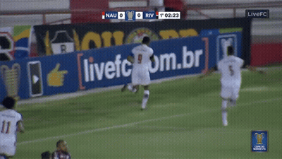 Two Soccer Players With Livefc.com Banner GIF
