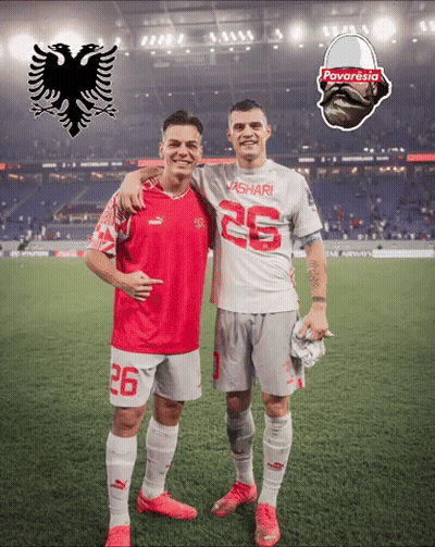 Two Soccer Players With Number 26 On Shirts GIF
