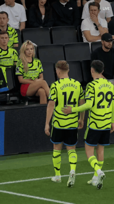 Two Soccer Players With Numbers 14 And 29 GIF