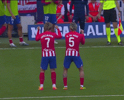 Two Soccer Players With The Number 7 And 5 On Their Backs GIF