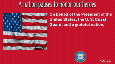 Two Soldiers In Front Of American Flag Happy Memorial Day GIF