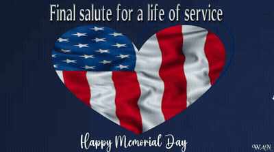 Two Soldiers Saluting American Flag Final Salute GIF