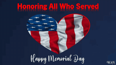 Two Soldiers Saluting Memorial Day GIF