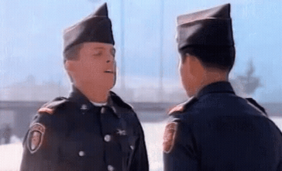 Two Soldiers Talking GIF