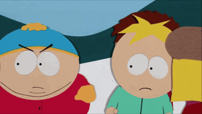 Two South Park Characters One Angry GIF