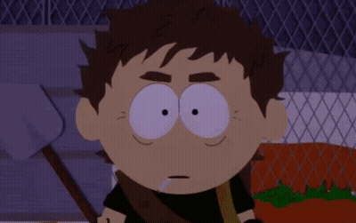 Two South Park Characters One Smoking Cigarette GIF