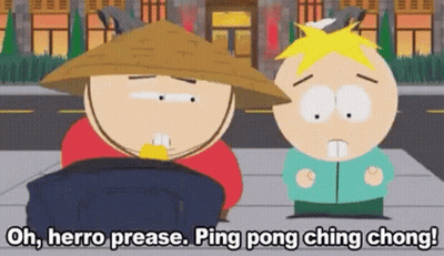 Two South Park Characters Standing Together GIF