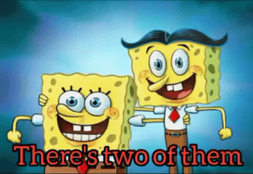 Two Spongebob Square Pants GIF