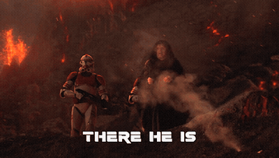 Two Stormtroopers Standing In Front Of Fire He's Still Alive GIF
