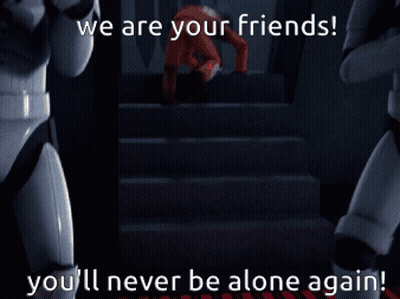 Two Stormtroopers We Are Your Friends GIF