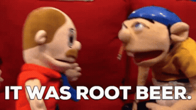 Two Stuffed Animals Are Standing Next To Each Other And Talking . GIF