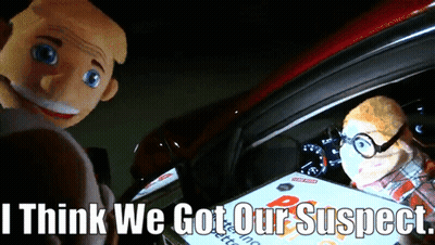 Two Stuffed Animals In A Car Saying I Think We Got Our Suspect GIF